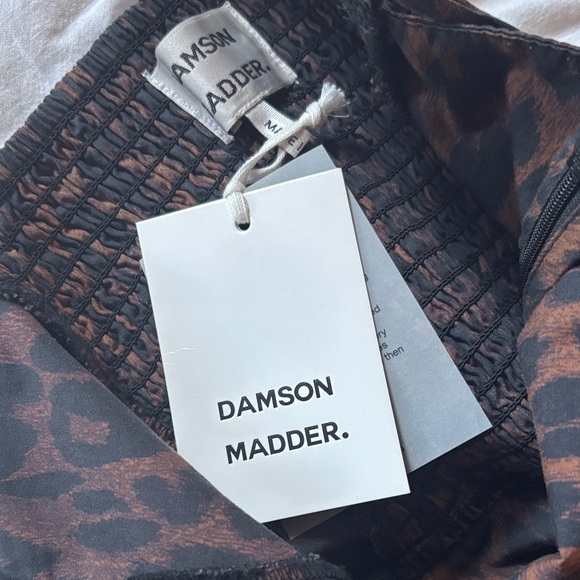 NWT Damson Madder Persephone Midi Dress in Dark Leopard, UK 8/US 4 - Picture 5 of 11